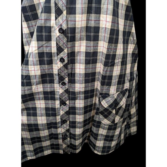 L.E.I. Sundresses by Taylor Swift Plaid Button Down Dress Size Small - Picture 3 of 11